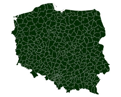 vector map of poland - hi detailed